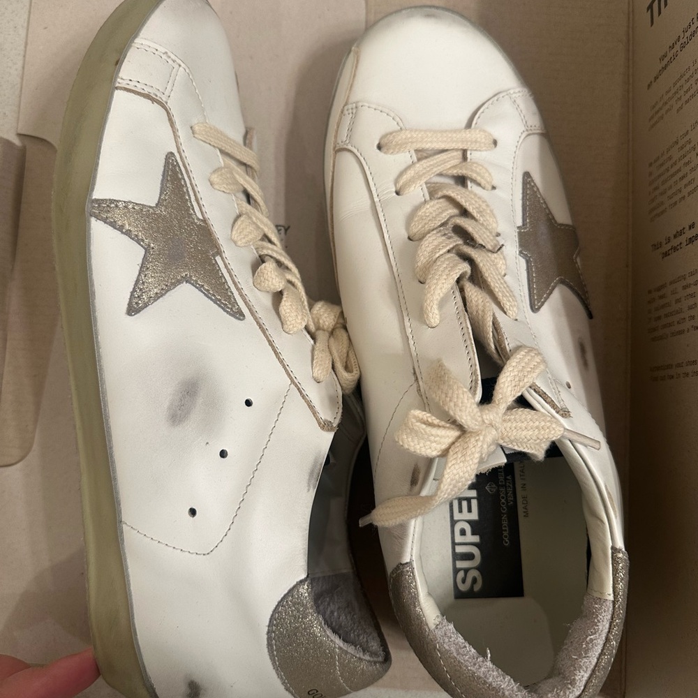 Golden Goose Superstar Sneakers with GOLD